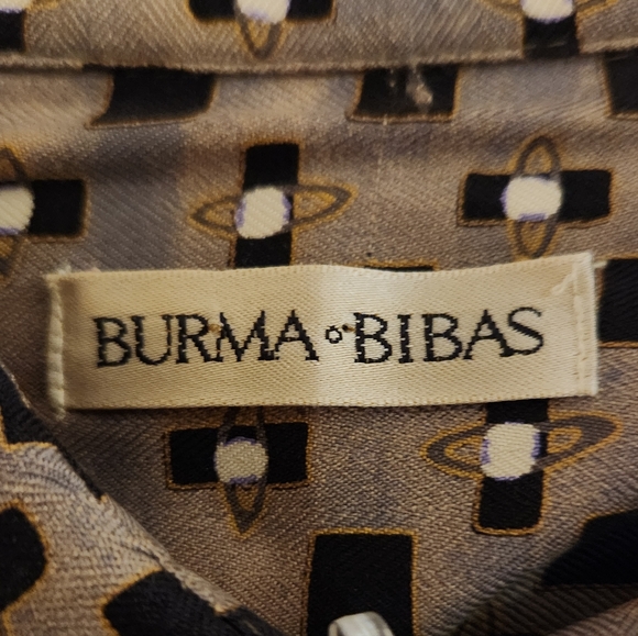 Burma Bibas silk shirt mens xl EUC Perfect Timeless - Picture 10 of 13